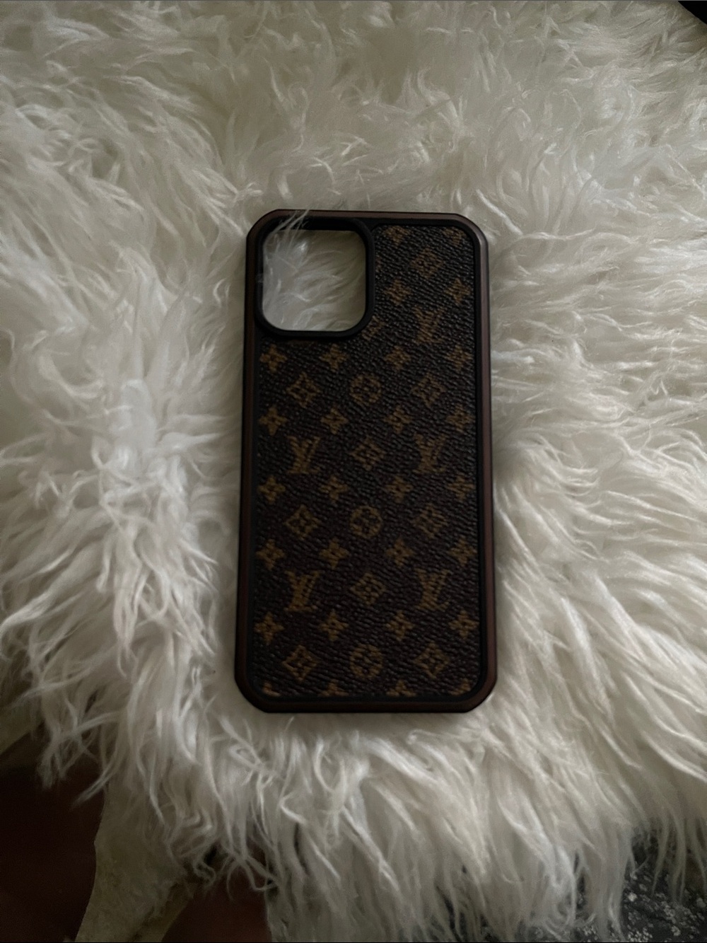 Source Unknown Brown Monogram-Style Phone Case 

-iPhone 12 Pro Max-